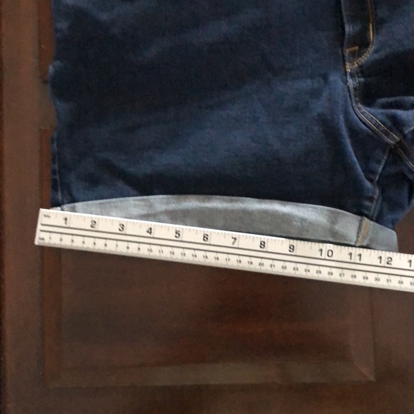 Women’s size 22W AVA & VIV midi blue Jean shorts - Picture 6 of 7
